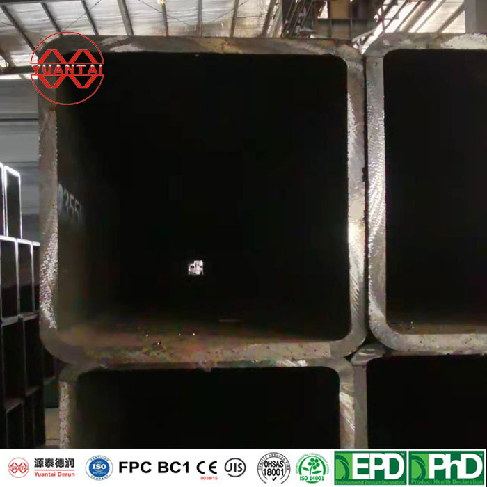 Square rectangular pipe for fabricated building structure