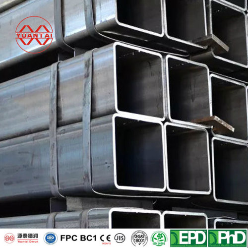 Square and rectangular steel pipe for road