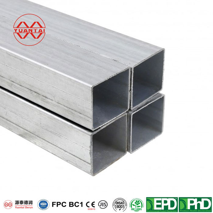 Mass customized hot galvanized rectangular tube manufacturer