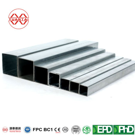 hot dip galvanized rectangular tube factory China