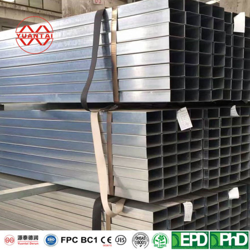 hot dip galvanized rectangular steel pipe mill China