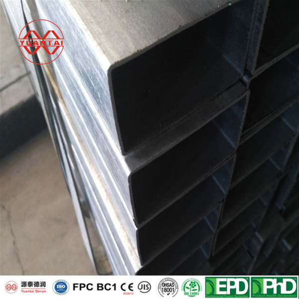 Hot Dip Galvanized Rectangular Steel Pipe Mill China
