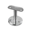 Handrail support flat mount to tube