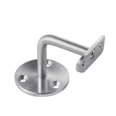 Fixed handrail bracket with curved slim stem