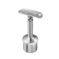 Adjustable handrail saddle for round balustrade