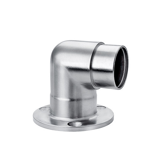 Stainless steel tube flange flat to round railing