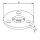 Round base plate for stainless tube