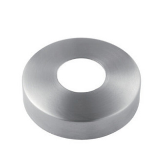 Round tube cover cap flat