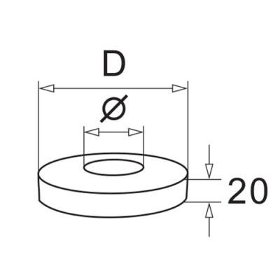 Round tube cover cap flat