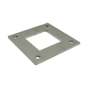 Square base plate for stainless tube