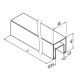 Square slotted tube for glass railing