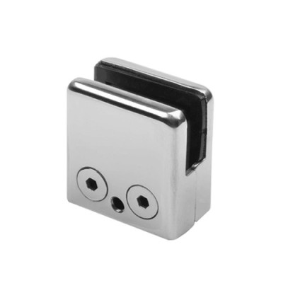 Square glass clamp 45x45mm by punching