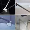 Stainless steel shower square pull rod