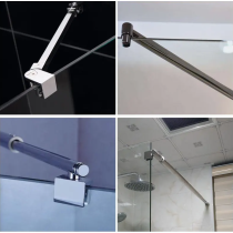 Stainless steel shower square pull rod