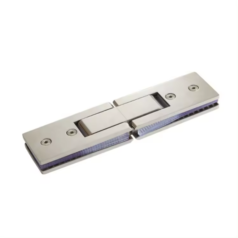 Rectangular stainless steel glass double-sided 180 degree shower glass door fixed hinge