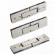 Rectangular stainless steel glass double-sided 180 degree shower glass door fixed hinge