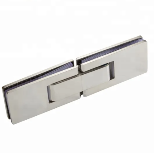 Rectangular stainless steel glass double-sided 180 degree shower glass door fixed hinge