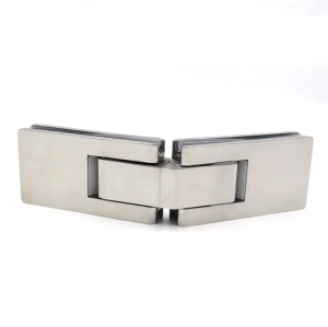 Stainless steel glass double-sided 135 degree shower glass door fixed hinge