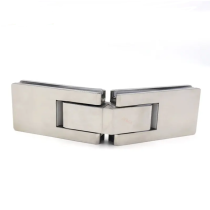 Stainless steel glass double-sided 135 degree shower glass door fixed hinge