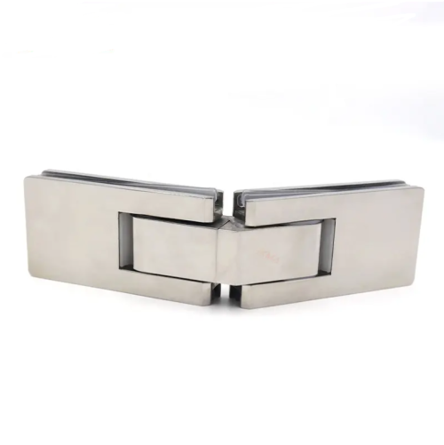 Stainless steel glass double-sided 135 degree shower glass door fixed hinge
