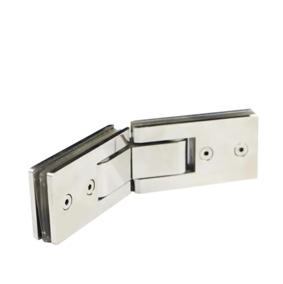 Stainless steel glass double-sided 135 degree shower glass door fixed hinge