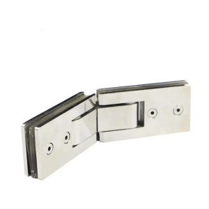 Stainless steel glass double-sided 135 degree shower glass door fixed hinge