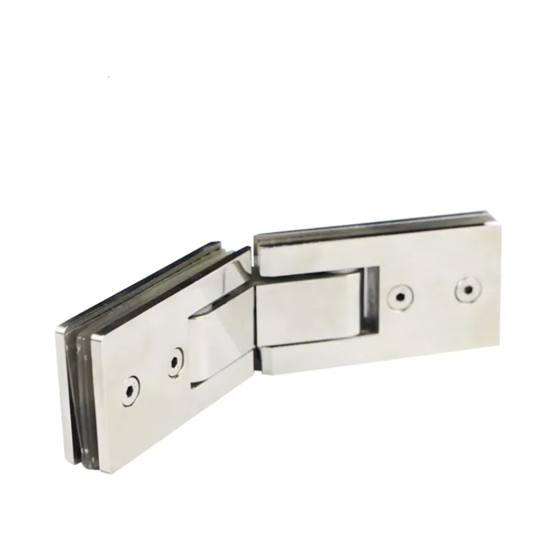 Stainless steel glass double-sided 135 degree shower glass door fixed hinge