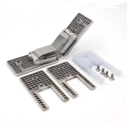 Stainless steel glass double-sided 135 degree shower glass door fixed hinge