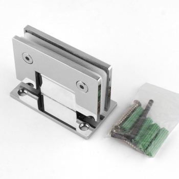 Modern 90 degree wall to glass shower hinge