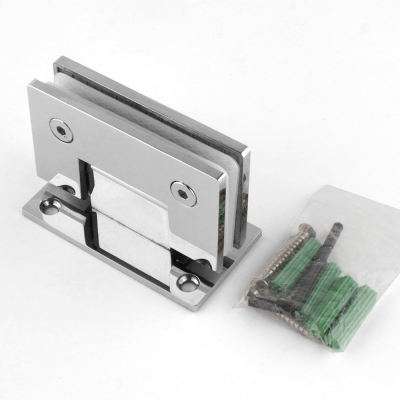Modern 90 degree wall to glass shower hinge