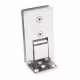 SUS304 Stainless Steel Heavy Duty Shower Door Hinge Rectangle 90 Degree Shower Room