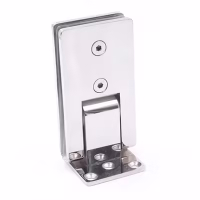 SUS304 Stainless Steel Heavy Duty Shower Door Hinge Rectangle 90 Degree Shower Room