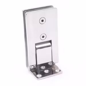 SUS304 Stainless Steel Heavy Duty Shower Door Hinge Rectangle 90 Degree Shower Room
