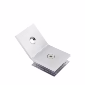 Partition brace connecting wall and glass