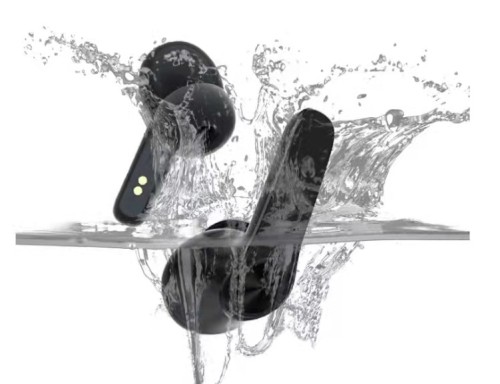 无线耳塞蓝牙 5.1 耳机，30 小时循环播放时间内置麦克风 IPX5 防水耳机，带充电盒，适用于 Android 等的入耳式立体声耳机 JY-TWS03