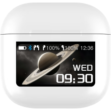 OEM & ODM Wireless Earbuds Bluetooth 5.4 JY-TWS17 with Screen Display and Charging Case - Wholesale True Wireless Headphones for Brands, Importers & Retailers - Customizable Color & Logo Options Available
