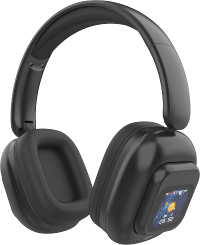 Wholesale Hybrid ANC Bluetooth 5.4 Headphone Removable Magnetic Touch Screen 50h Play Time Noise Cancellation Application Control JY-BN618