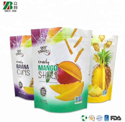 Stand up Printed Colorful Food Grade aluminium Foil Food Moisture Proof Agriculture Nuts Dry Fruits Ziplock Packaging Bags