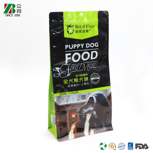 ZB Packaging Chinese Plastic Bag Manufacturer OEM ODM Zipper Bag Factory Moistureproof Pet Dog Food Packaging Bag