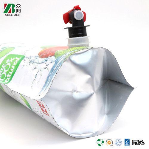 Wholesale China Factory High Quality Drinking Pouch Printing Beverage Zipper Bags Food Grade Fruit Juice Drinking Plastic Packaging Bag