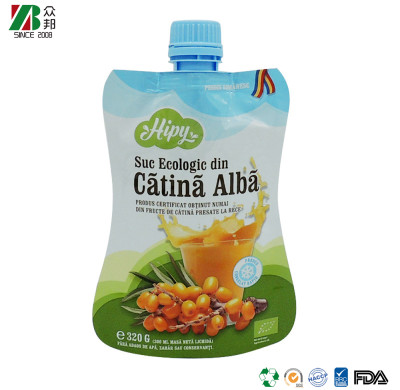 Wholesale China Factory High Quality Drinking Pouch Printing Beverage Zipper Bags Food Grade Fruit Juice Drinking Plastic Packaging Bag