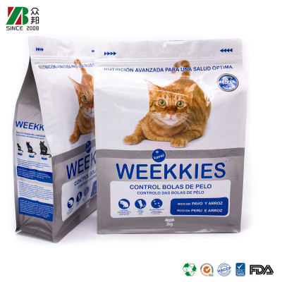 ZB Packaging Chinese Plastic Bag Manufacturer OEM ODM Zipper Bag Factory Moistureproof Pet Cat Litter Packaging Bag