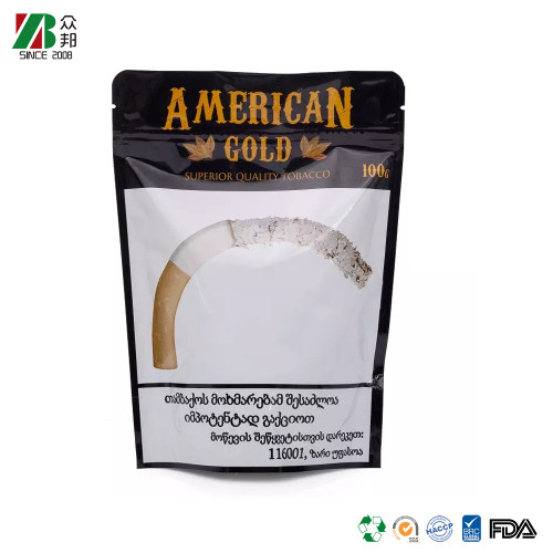 Mylar Packaging Bags Customized Tobacco Leaf Pouch Aluminum Foil Bag