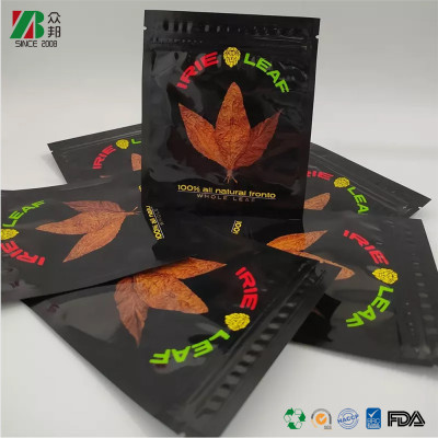 Mylar Packaging Bags Customized Tobacco Leaf Pouch Aluminum Foil Bag