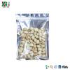 Flat Style Three Sided Seal Food Grade Tea Coffee Powder Cashew Foil Lined Aluminum Packaging  Zip Lock Bag with Clear Window