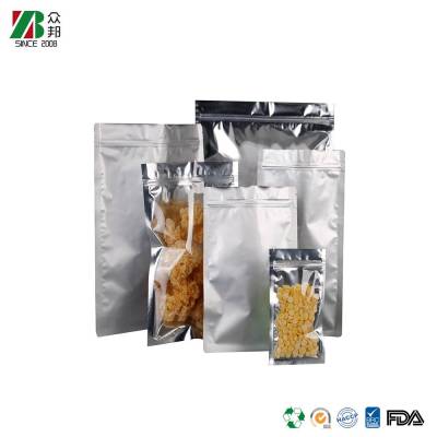 Manufacturer Wholesale Aluminum Foil Dry Food Cake Chips Biscuit Heat Seal Mylar Packaging Bag with Zipper