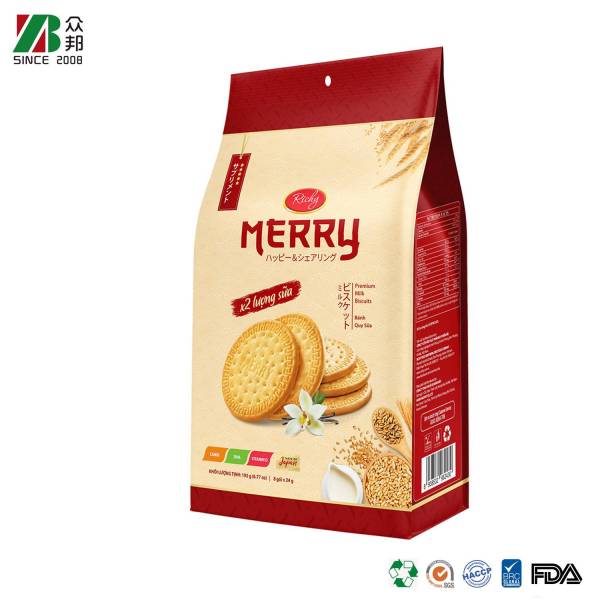 500g BPA Free Square Bottom Recyclable Coconut Milk Reusable Prawn Crackers Sugar Soda Cookie Packaging Soft Touch Mylar Bag