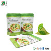 Customized Printed Standing up Aluminum Foil Plastic Pouch Spice Seasoning Food Packing Ziplock Bags with Clear Window