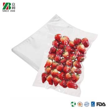 Three Sided Seal Nylon Microwave and Freezer Safe Food Parrot Strawberry, Bamboo Shoot, Celery Vacuum Storage Vegetables Fruits Clear Plastic Packing Bags