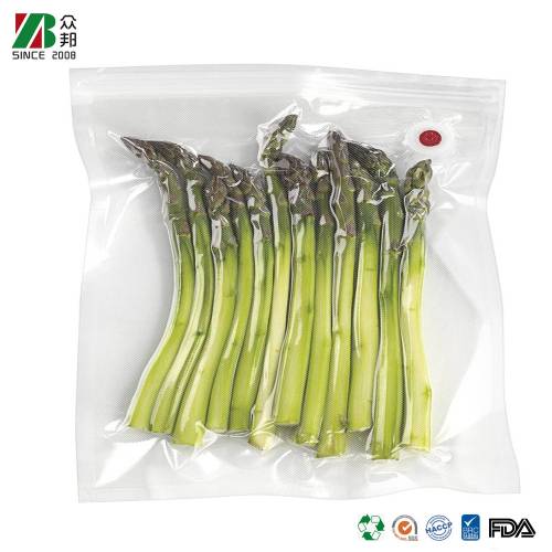 Three Sided Seal Nylon Microwave and Freezer Safe Food Parrot Strawberry, Bamboo Shoot, Celery Vacuum Storage Vegetables Fruits Clear Plastic Packing Bags
